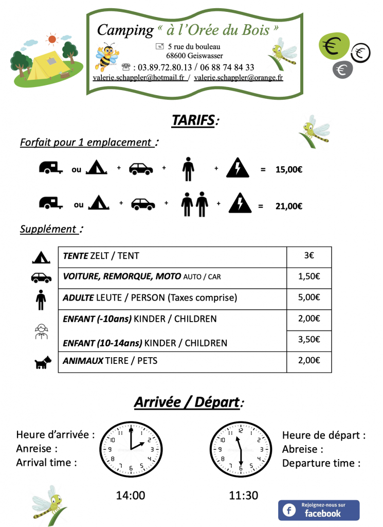 Camping Geiswasser Alsace Elsaß